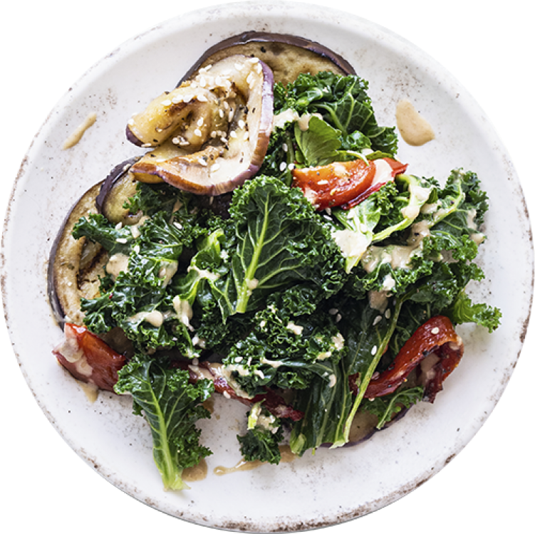 Creamy Tahini Kale Salad